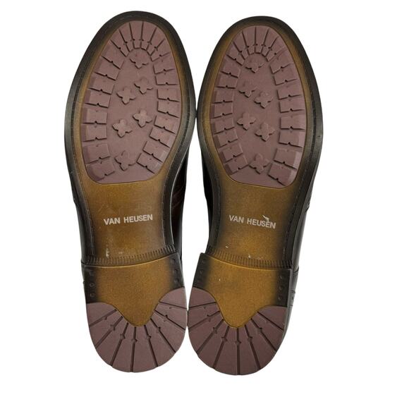Van Heusen Comfort Wingtip Oxford Cognac Shoes Size 10 M Valiant main image 9
